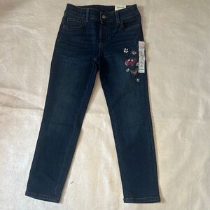 Jumping Beans Blue Jeans with Floral Embroidery